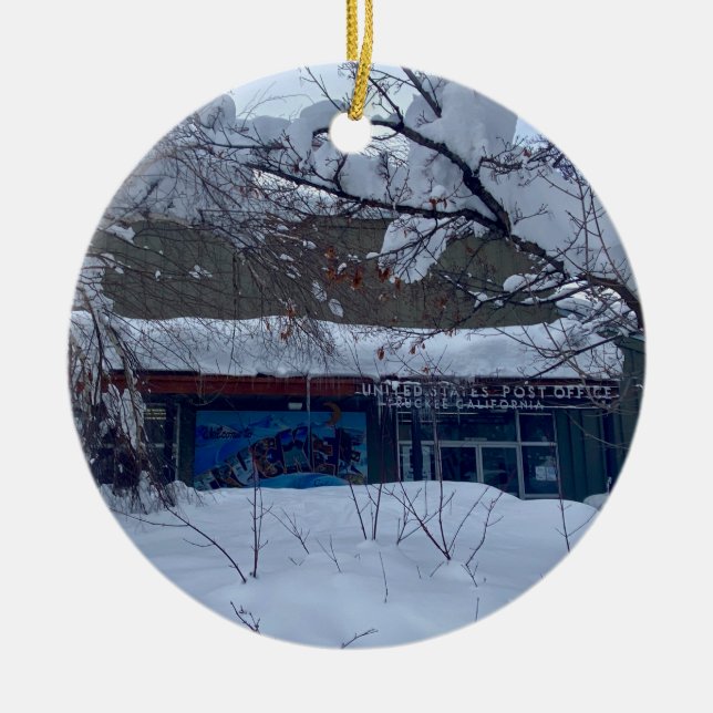 Snow Rush Ceramic Tree Decoration (Front)