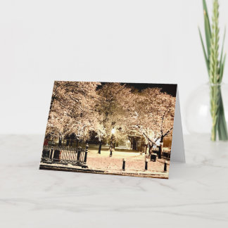 Snow Salem Common Massachusetts Photo Card