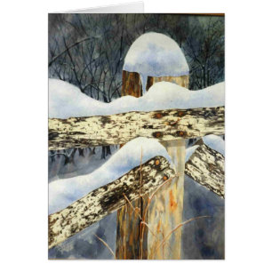 Snow-scape Greeting Card