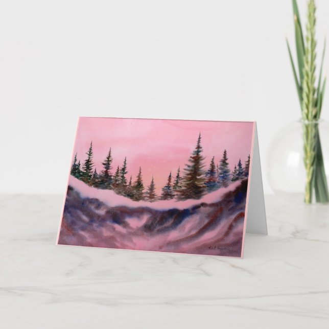 Snow-scape Greeting Card (Front)