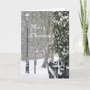 Snow Scene Christmas Card