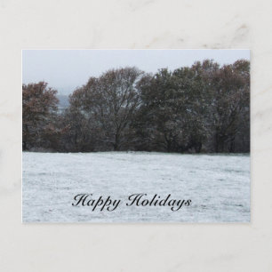 Snow Scene Holiday Postcard