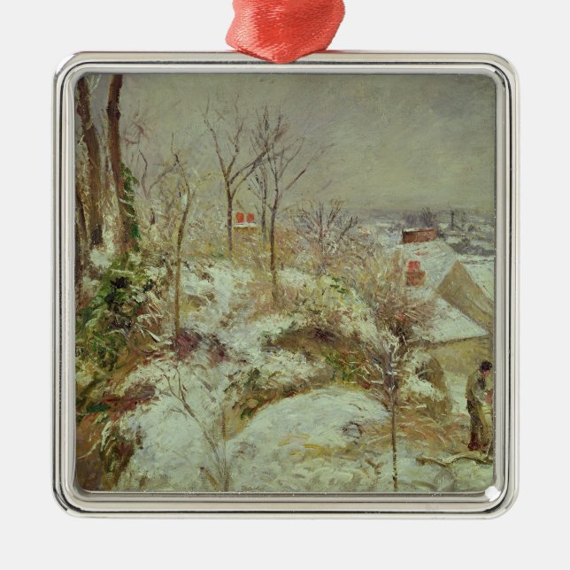 Snow Scene Metal Tree Decoration (Front)