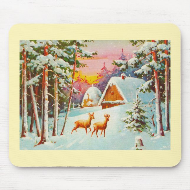 Snow scene mouse pad (Front)