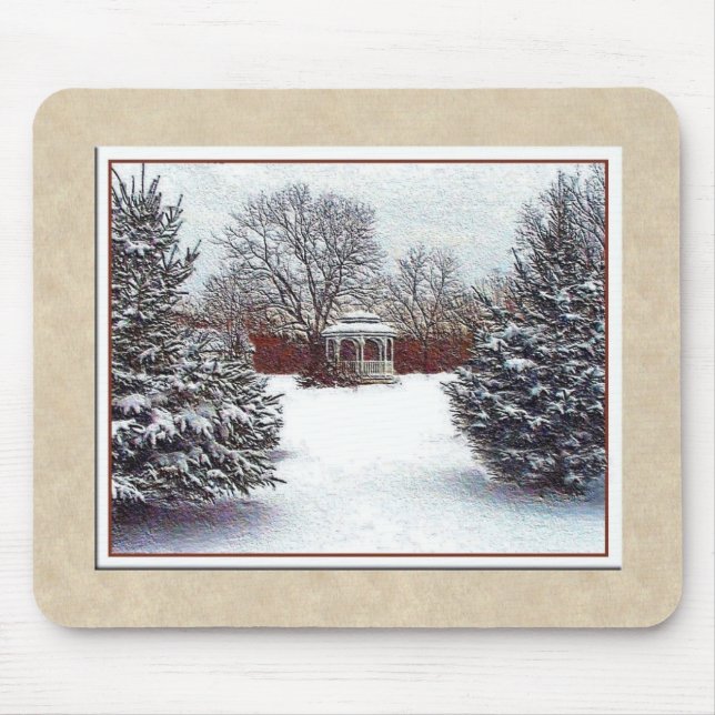 Snow Scene Mousepad (Front)