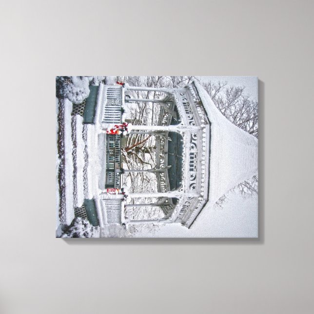 Snow Scene on Canvas Print (Front)