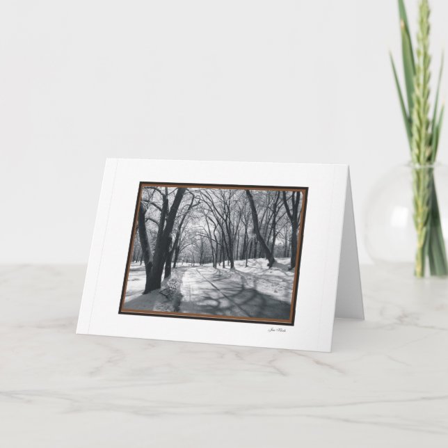 snow scenes card (Front)