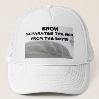 SNOW SEPARATES MEN FROM BOYS hat