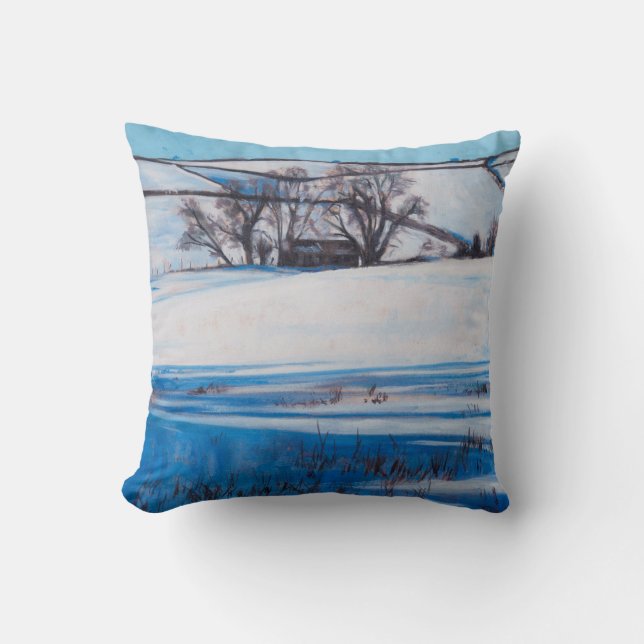 Snow Shadows 2010 Cushion (Front)