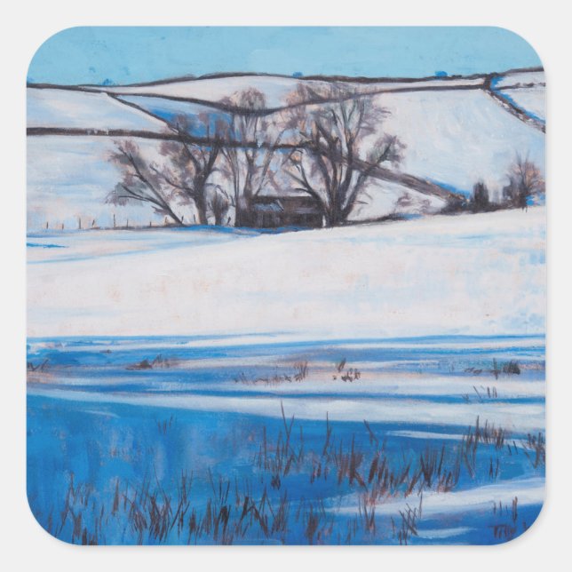 Snow Shadows 2010 Square Sticker (Front)