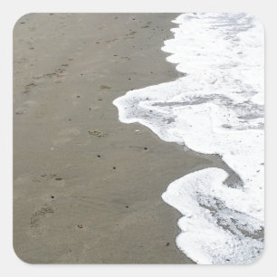 snow shore square sticker