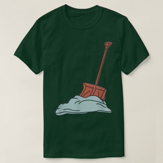 Snow shovel  T-Shirt (Design Front)