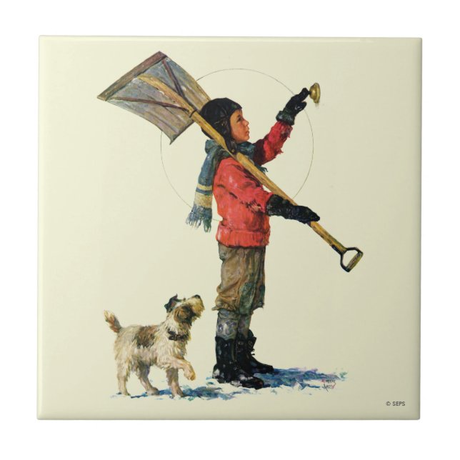 Snow Shoveler Tile (Front)