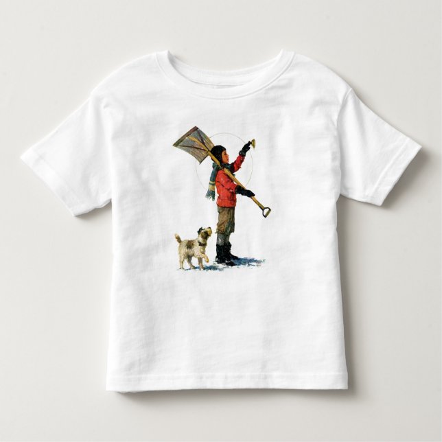 Snow Shoveler Toddler T-Shirt (Front)
