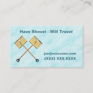 Snow Shoveling Business Business Card