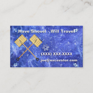 Snow Shoveling Business Business Card