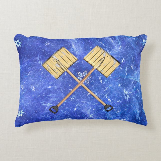 Snow Shoveling Business Decorative Cushion (Front)