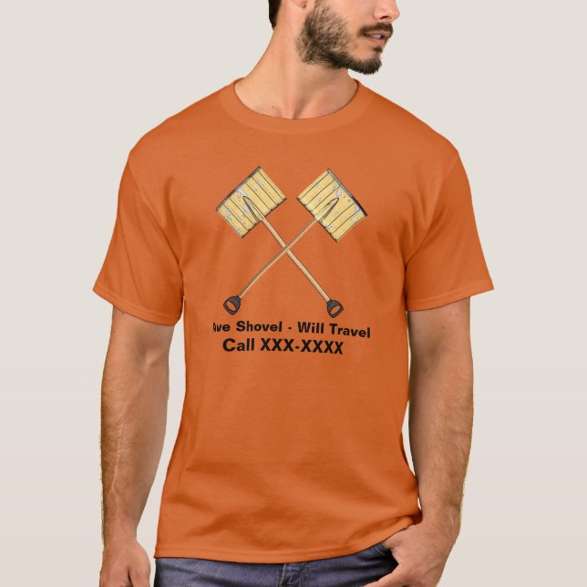 Snow Shoveling Business T-Shirt (Front)