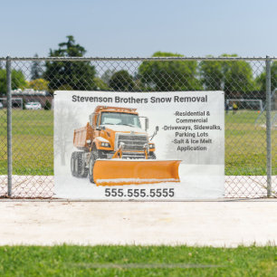 Snow Shoveling Removal Company Marketing Banner