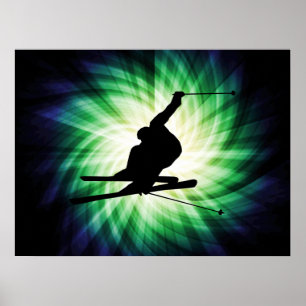 Snow Ski Gift Poster