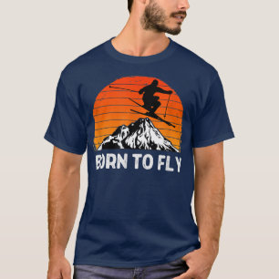 Snow Ski Mountain Skier Downhill Skiing Trip Ski L T-Shirt
