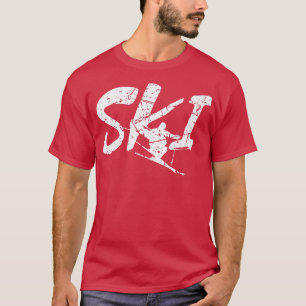 Snow Ski Vacation Winter Skiing Skiers Men Women  T-Shirt