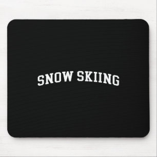 Snow Skiing Mouse Pad