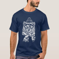 Snow Skiing Ski Trip Funny Ski Bear Winter