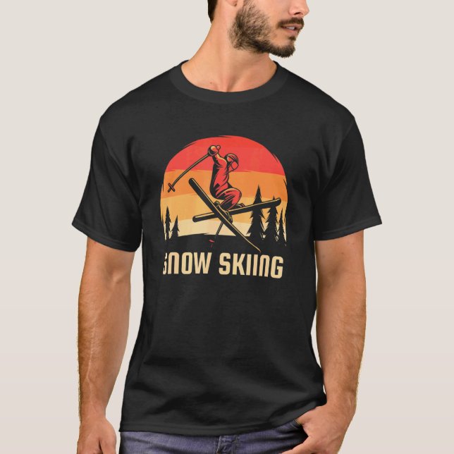 Snow Skiing T-Shirt (Front)