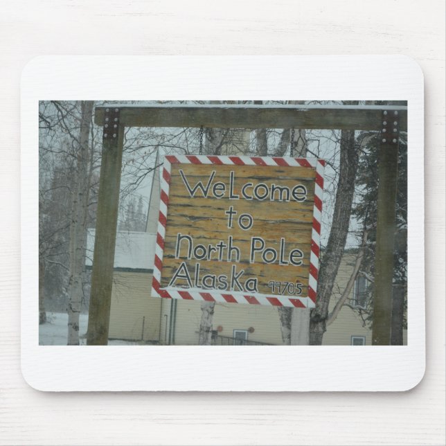 Snow Snowflake Frozen Weather North Pole Alaska Mouse Pad (Front)