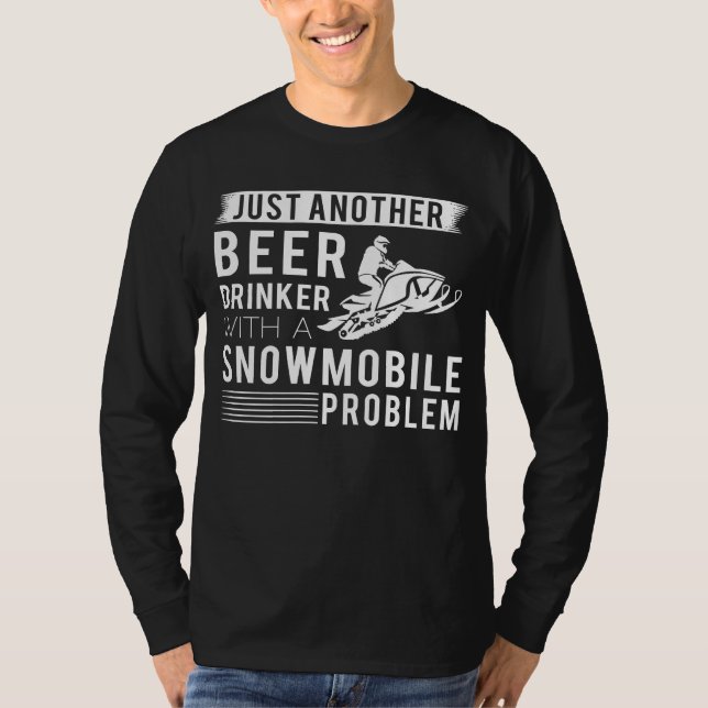 Snow & Spirits: Just Another Beer Drinker with a S T-Shirt (Front)