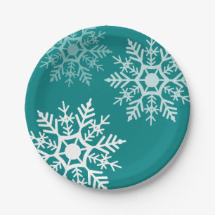 Snow Stars - Christmas - Paper Plate