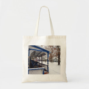 Snow Storm in Cottage City - Martha's Vineyard Tote Bag