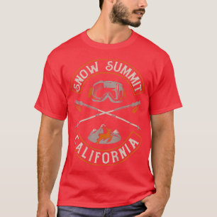 Snow Summit California Mountains Vintage Biker Pat T-Shirt