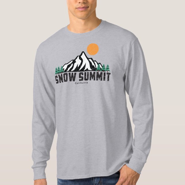 Snow Summit Ski Sunset T-Shirt (Front)