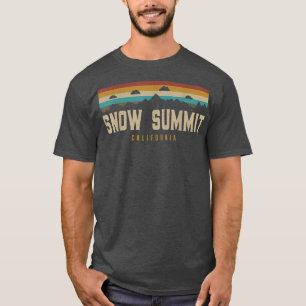 Snow Summit Vintage Mountains Hiking Camping Calif T-Shirt