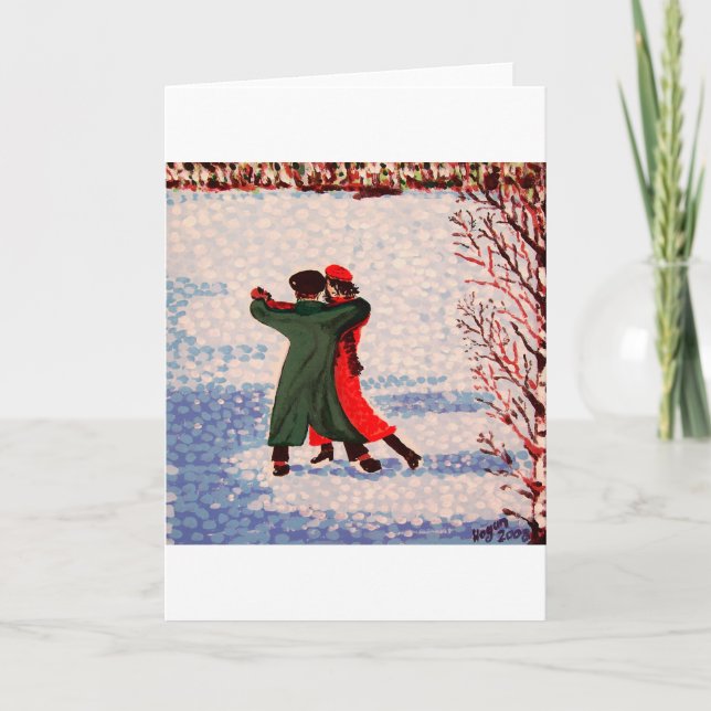 Snow Tango Holiday Card (Front)