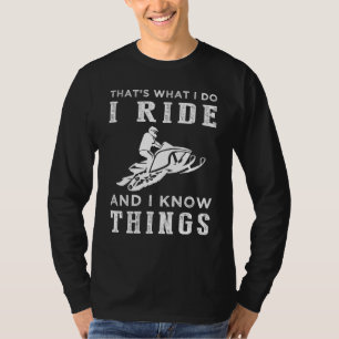 Snow Trails & Trivia - Hilarious Snowmobile Tee! T-Shirt