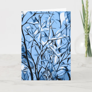 Snow Trees of Seattle Christmas Greeting Card