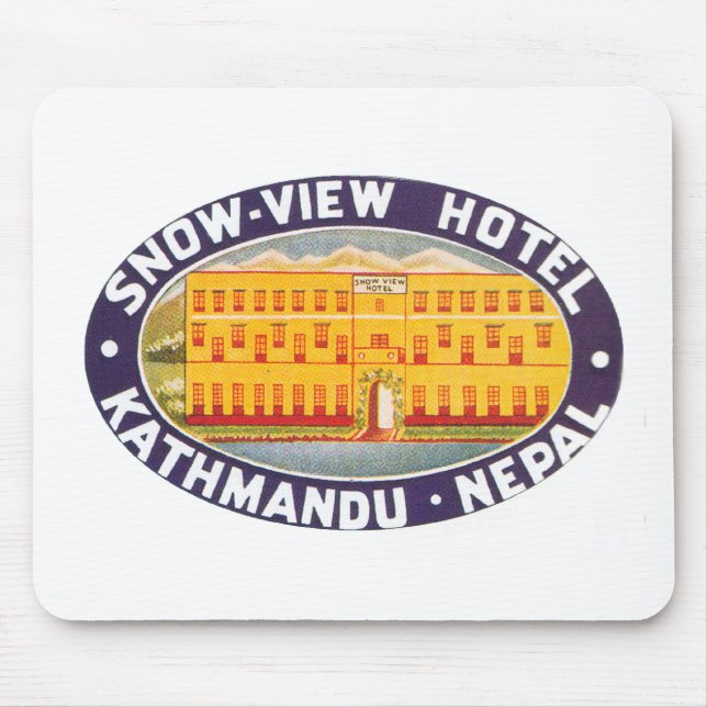 Snow View Hotel Kathmandu Nepal Mouse Pad (Front)