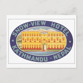 Snow View Hotel Kathmandu Nepal Postcard
