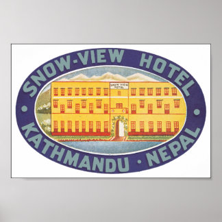 Snow View Hotel Kathmandu Nepal Poster
