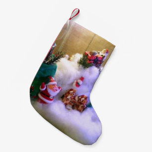 Snow Village Christmas Stocking