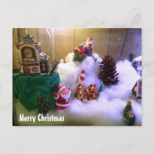 Snow Village Holiday Postcard