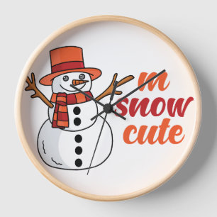 Snow Wall Clock