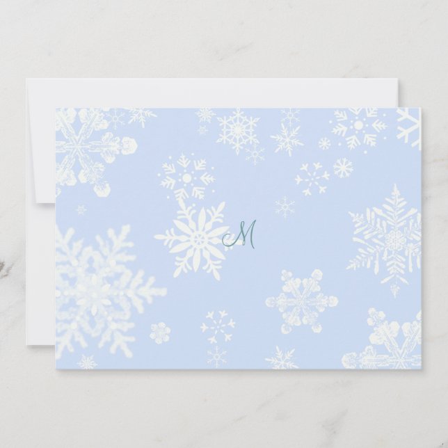 Snow Wedding Invitation (Front)