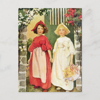 Snow White And Rose Red Postcard