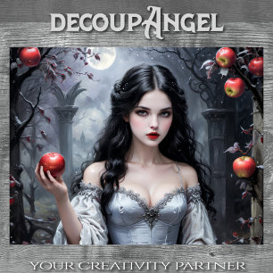 Snow White and the Apple #3 - Decoupage - Tissue Paper
