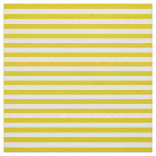 Snow white, Dark gold/yellow stipe, stripes Fabric