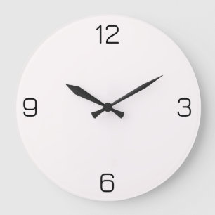Snow White FFFAFA - Option to Add Name Large Clock